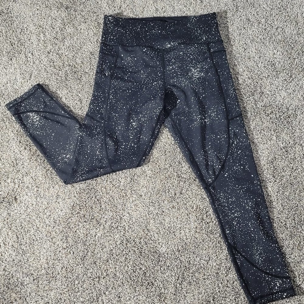 Zyia Black Reflective Pocket Light n Tight Hi-Rise 78 24